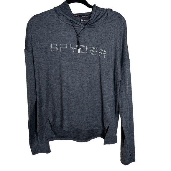 Spyder Tops - Spyder active Women’s Large 4 way stretch Fabric w/ thumb hole suits and hoodie